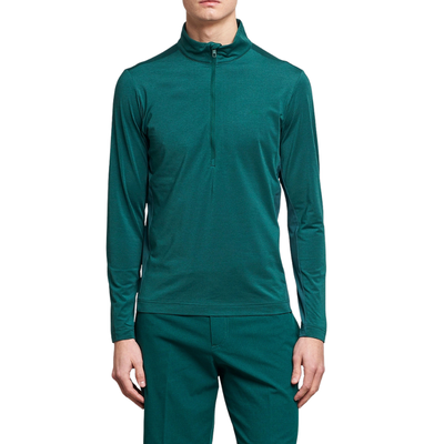 J Lindeberg Golf Luke 1/2 Zip Mid Layer Rain forest