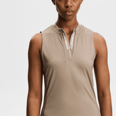J Lindeberg Golf Leya Sleeveless Top Brindel