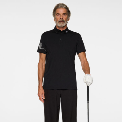 J Lindeberg Heath Golfpike Herr Svart