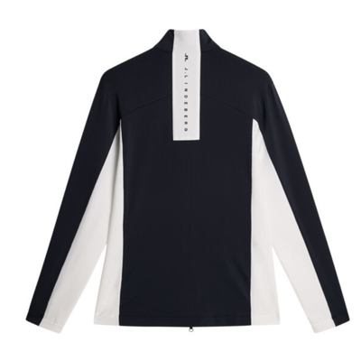 Golftröja Herr J Lindeberg Golf Banks Mid layer Navy/Vit
