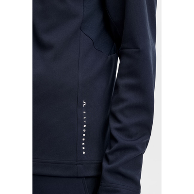Golftröja J Lindeberg Leon Quarter Zip Herr Navy