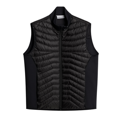 J Lindeberg Heyden Quilt Hybrid Golfväst Svart