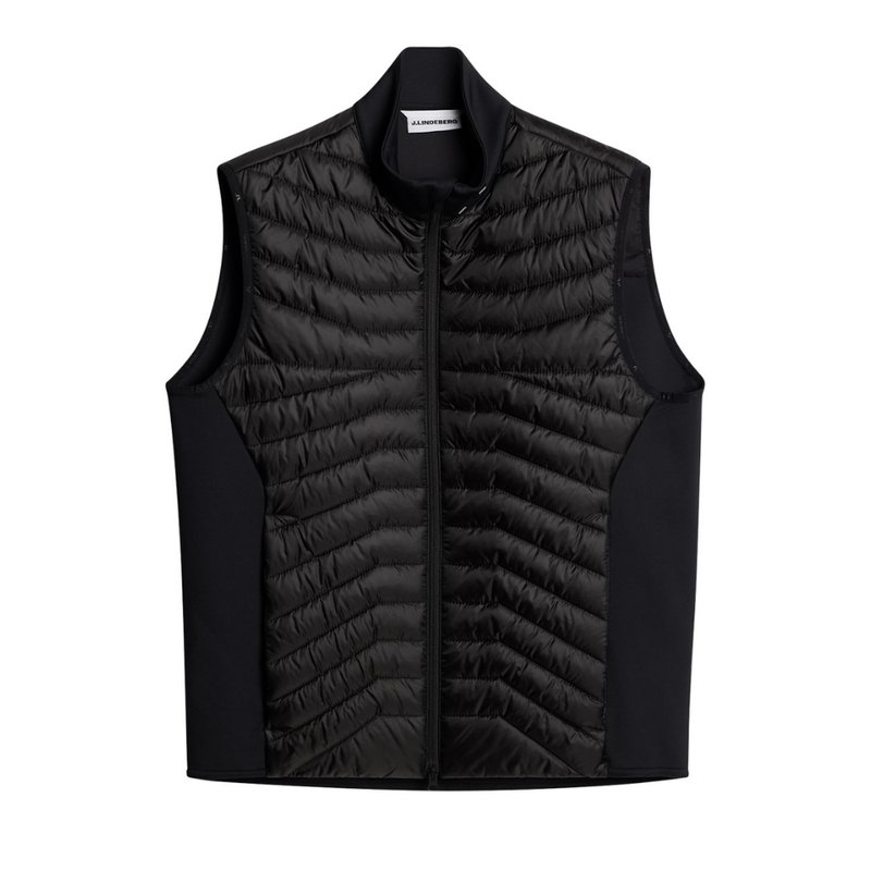 J Lindeberg Heyden Quilt Hybrid Golfväst Svart