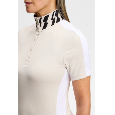 J Lindeberg Golf Pip Polo Moonbeam