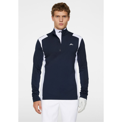 J Lindeberg Lukas Quarter Zip Golftröja Herr Navy