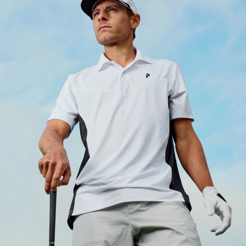 Peak Performance Swift Polo Golfpiké Herr Vit
