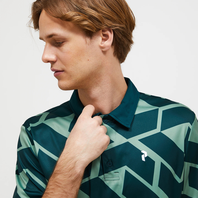 Peak Performance Graphic SS Golfpiké Herr Grön