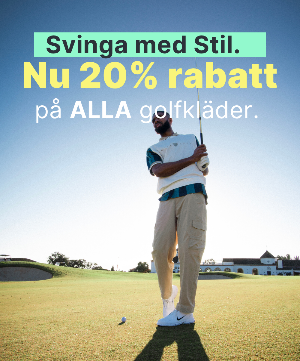 Golfspelare med golfkläder från Nike