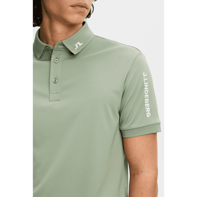 J Lindeberg Golf I Tour Tech Golfpiké Herr I Hedge Green