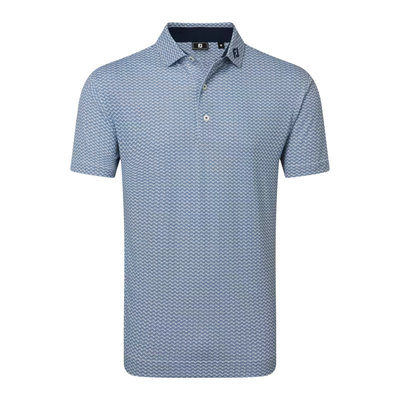 Golfpiké herr I FootJoy Scallop Geo Polo I Navy
