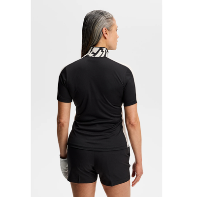 J Lindeberg Golf Pip Polo Svart