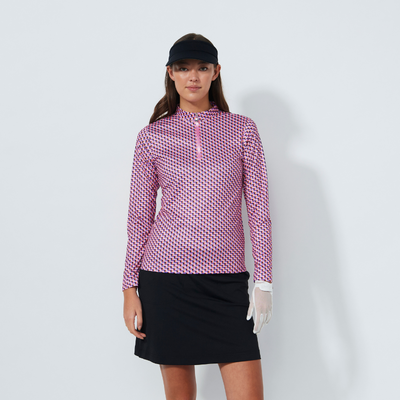 Daily Sports Printed LS Half Neck