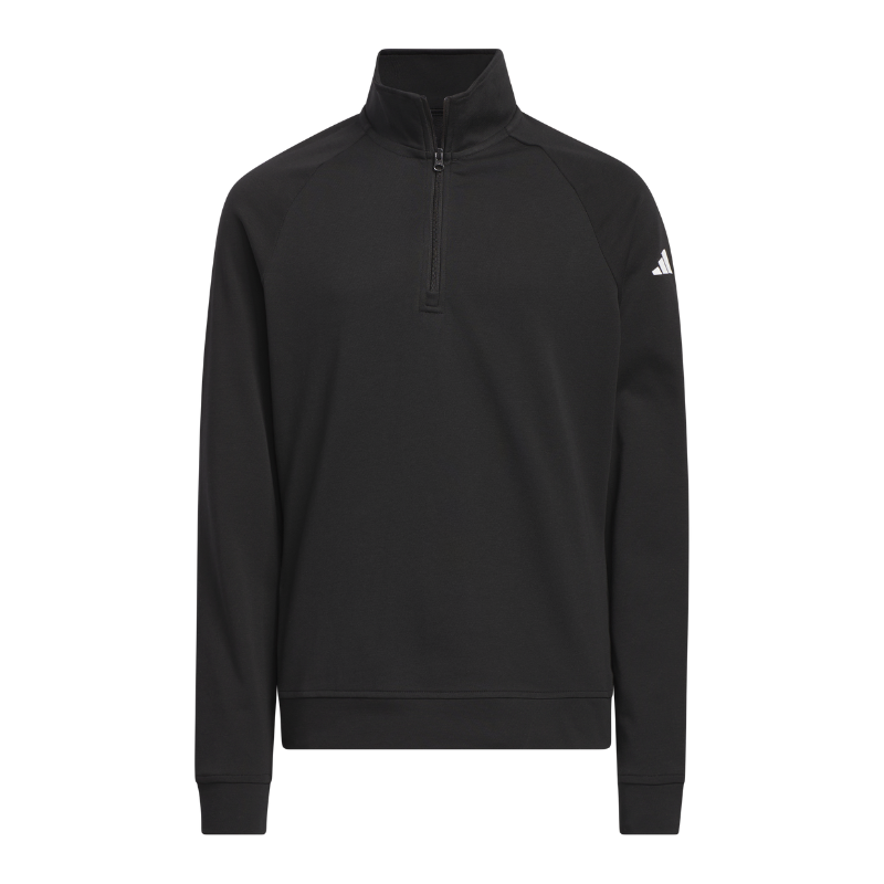 Golftröja Junior Adidas Quarter Zip Svart