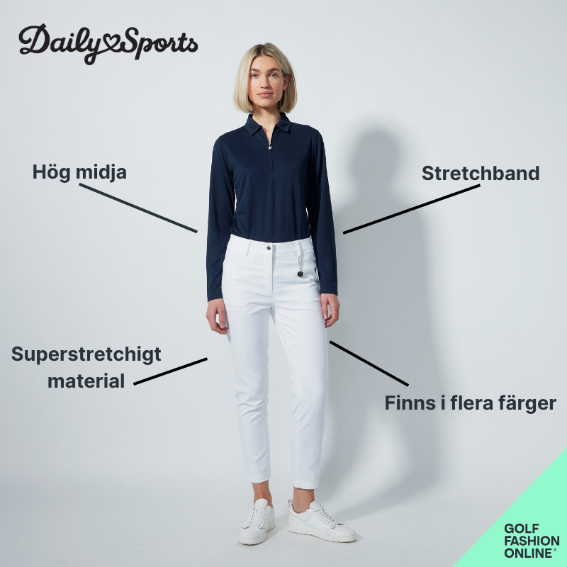 Vita golfbyxor dam I Daily Sports Lyric Ankel