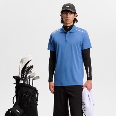 J Lindeberg Lionel Reg Fit Polo Fedral Blue