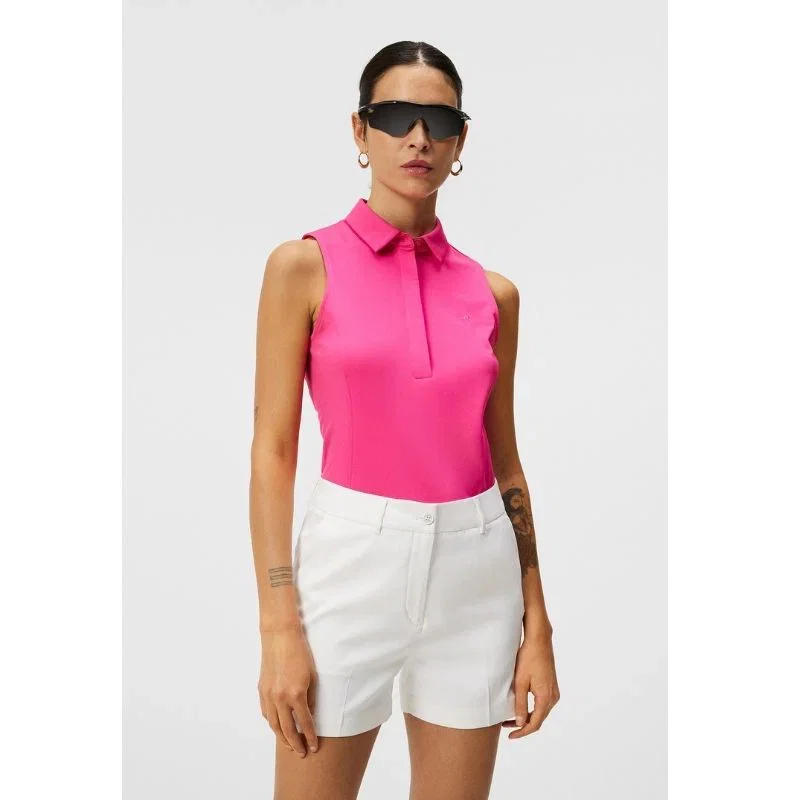 J Lindeberg Golf Dena Sleeveless Top Rose