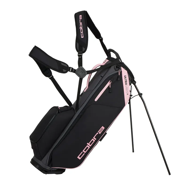 Golfbag I Cobra Ultralight 2 Stand I Svart/rosa