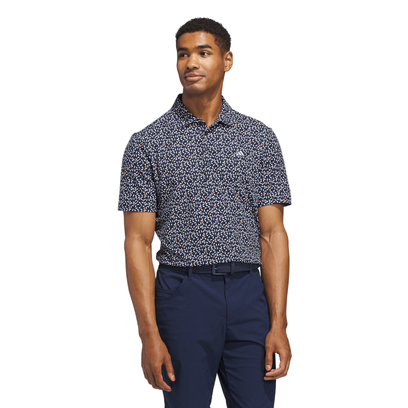 Adidas Golfpiké herr ULT+ SFT Print Navy (L)