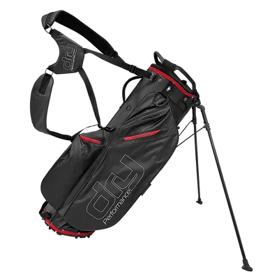 Vattentät golfbag Dry Performance Bärbag 9" Svart/Röd