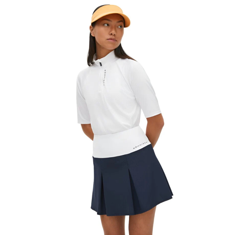 Golfkjol Röhnisch Aurora Pleated Skort 40 cm Navy (L)