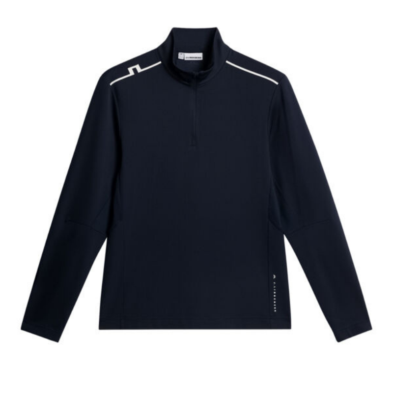 Golftröja J Lindeberg Leon Quarter Zip Herr Svart