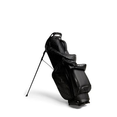 Golfbag J.Lindeberg Play Bärbag Svart Tour Geo Tonal Black Logo