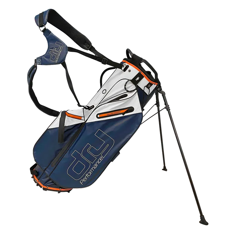 Vattentät golfbag Dry Performance Bärbag 9" Navy/Vit/Orange