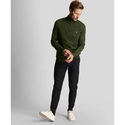 Tröja Lyle & Scott Merinoull Herr 1/4 Zip Cactus