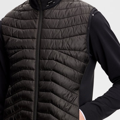 J Lindeberg Heyden Quilt Hybrid Golfväst Svart