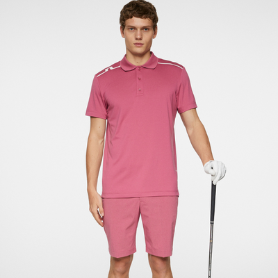 J Lindeberg Lionel Golfpiké Herr I Rose Wine