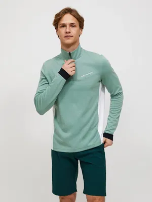 Golftröja Peak Performance Swift Motion Midlayer Green Valley