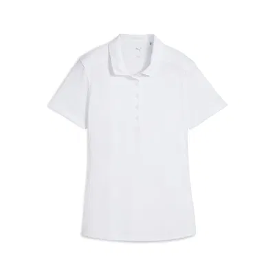 Puma Golf W Pure 2.0 SS Polo Vit