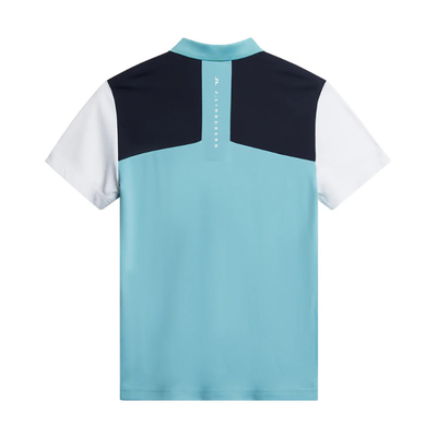 J Lindeberg Block Golfpiké Herr String Still Water