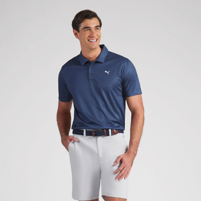 Golfpiké Puma Pure 2.0 Geo Diamond Polo Dark Indigo