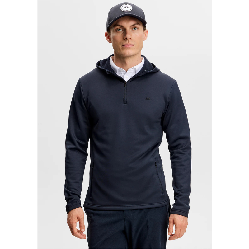 Golf Hoodie J Lindeberg Golf Aerial Quarter Zip Herr Navy