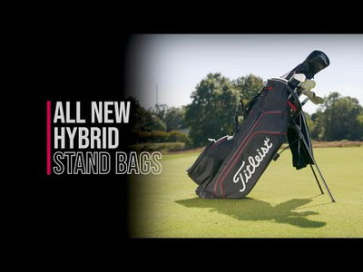 Titleist Golfbag Hybrid 14 StaDry Svart/Röd I Vattentät golfbag