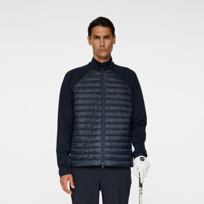 J Lindeberg Hayden Quilt Hybrid Jacket Herr Svart