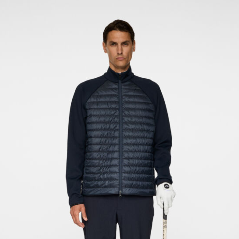 J Lindeberg Hayden Quilt Hybrid Jacket Herr Svart