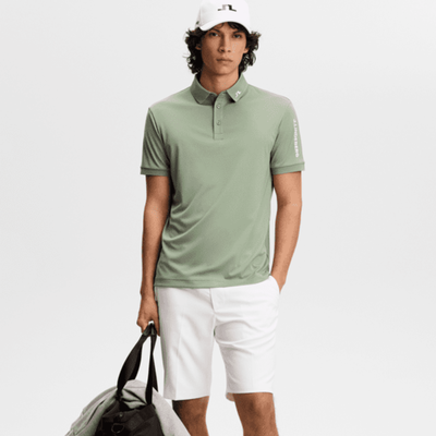 J Lindeberg Golf I Tour Tech Golfpiké Herr I Hedge Green