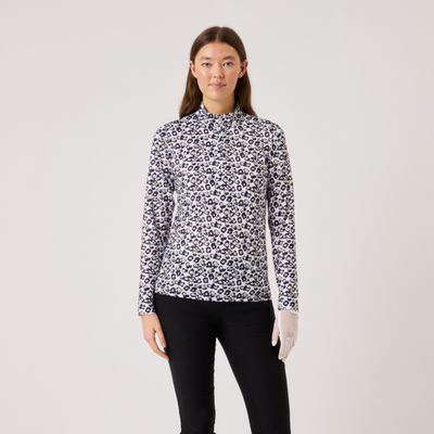 Daily Sports Sheermotion LS Half Zip Leo Svart/Vit