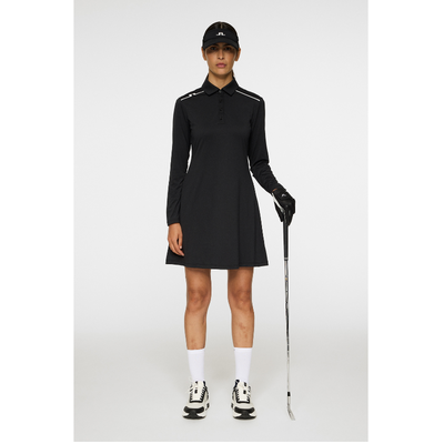 Golfklänning J Lindeberg Gizelle LS Dress Svart