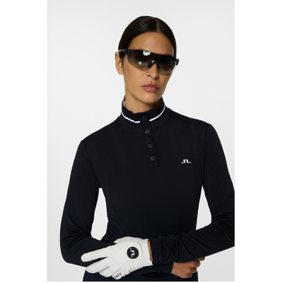J Lindeberg Golf Herta Long Sleeve Polo dam Navy