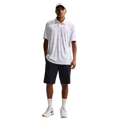 Golfpiké Nike Dri-Fit Par Polo Icon Vit/Ljusblå