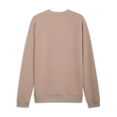 Golftröja Herr Puma CloudSpun Fleece Crew Sand