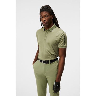 J Lindeberg Tour Tech Golfpiké Oil Green