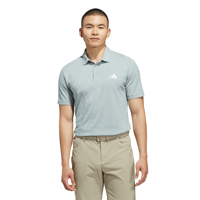 Adidas golfpiké herr ULT TXT JAQ Polo ljusgrön (L)