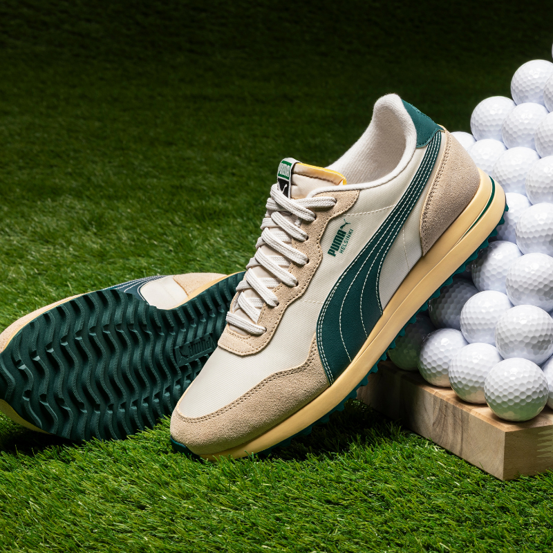 Golfskor Herr I Puma Helsinki I Ivory Green