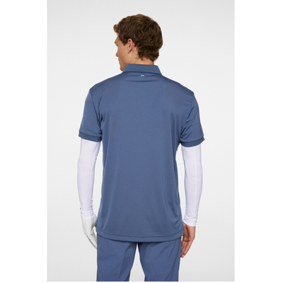 J Lindeberg Golf I Tour Tech Golfpiké Herr I Vintage Indigo