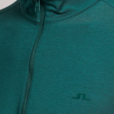 J Lindeberg Golf Luke 1/2 Zip Mid Layer Rain forest
