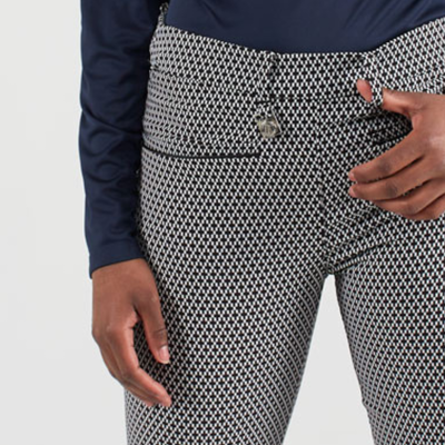 Röhnisch Golf Smooth Golfshorts Svart/Vit